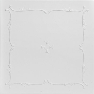 Spring Buds 1.6 ft. x 1.6 ft. Polystyrene Glue-up Ceiling Tile