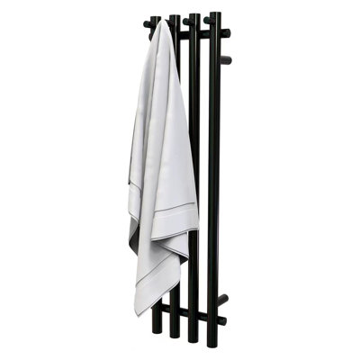 Heated Towel Rack  With Timer, Electric Towel Warmer for Bathroom, 4 vertical tracks, hard wired or plug-in type