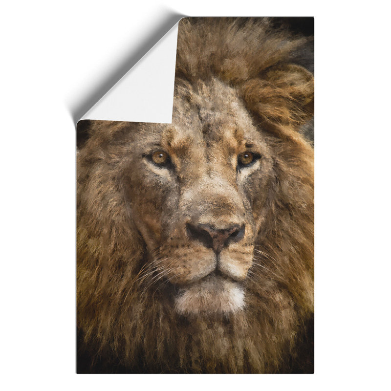Face Of A Lion - No Frame Print, 42cm H x 30cm W x 0.1cm D