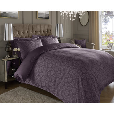 Ebern Designs Choute Cotton Blend Floral Duvet Cover Set with Pillowcases