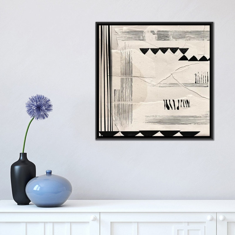 « layers », impression sur toile, H 18 po x l 18 po x P 1,5 po, Toile avec cadre noir