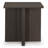 Zeny 2Pc Coffee And Side Table Set, Geometric Cross Base, Dark Brown