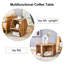 Table basse hexagonale multi-trous