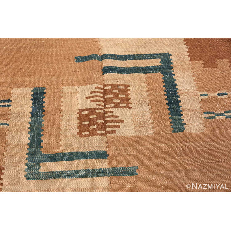 Magnifique tapis kilim moderne Mid-Century
