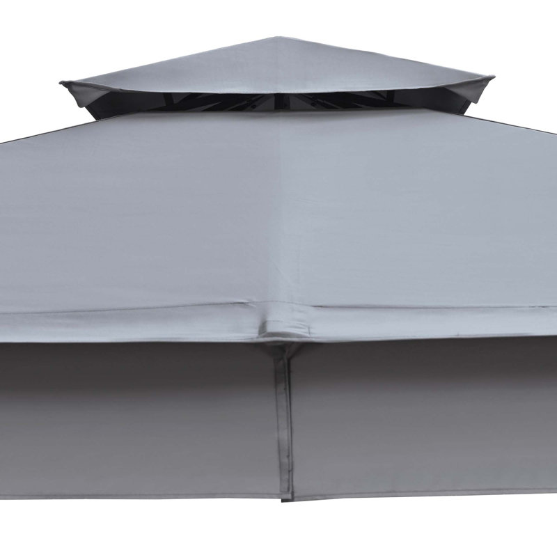 Tente d'extérieur avec double toit et moustiquaire, Gris