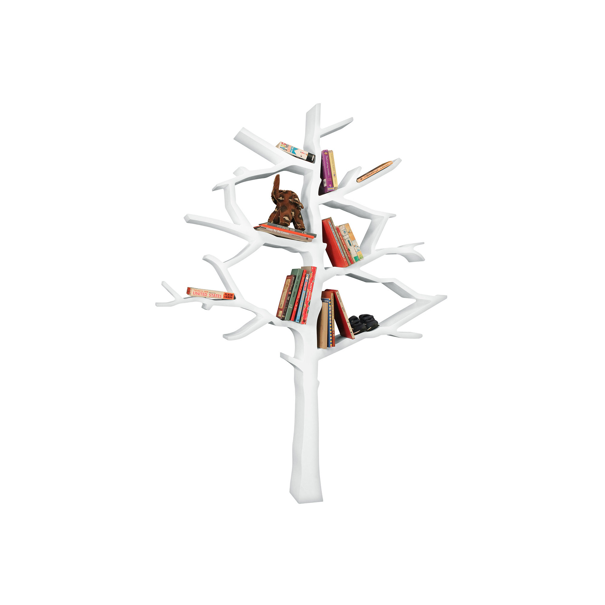 Tree 63" Bookcase, Snow