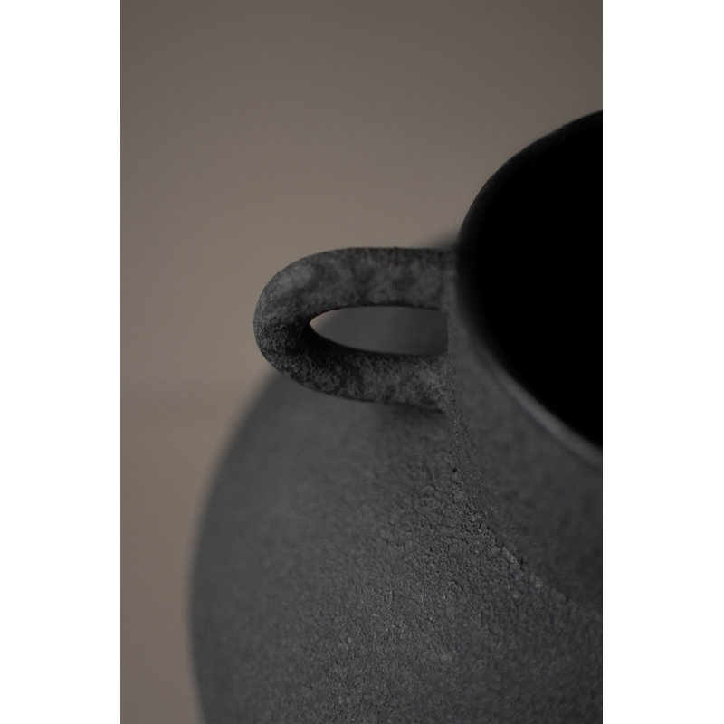 Vase de table en céramique Kelia, Noir