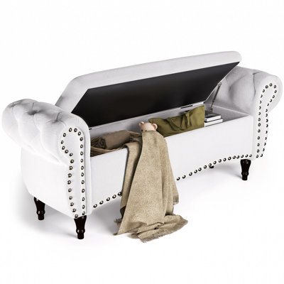 53" Length Upholstered Bench & Ottoman