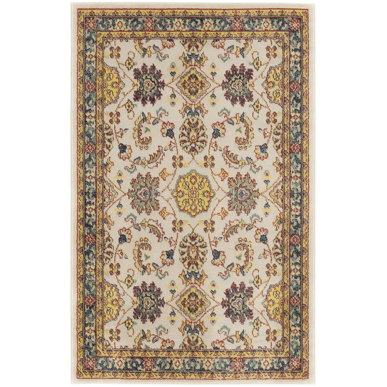 Nourison Essentials Ivory/Gold Indoor/Outdoor Area Rug