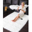 Tapis blanc à poils longs Haja Fluffy-55218876