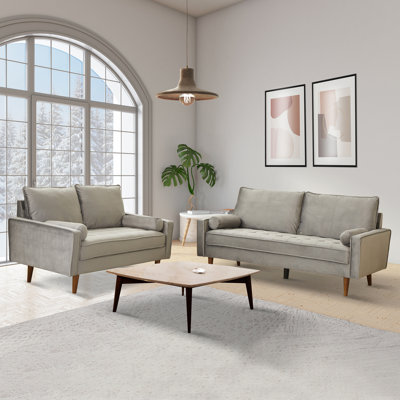 Marsai 2 - Piece Velvet Living Room Set