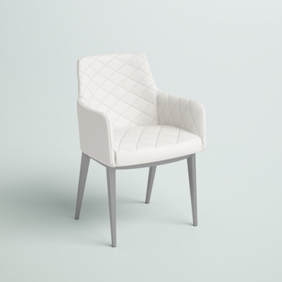 Chase Arm Chair in White -  Sunpan Modern, 30156