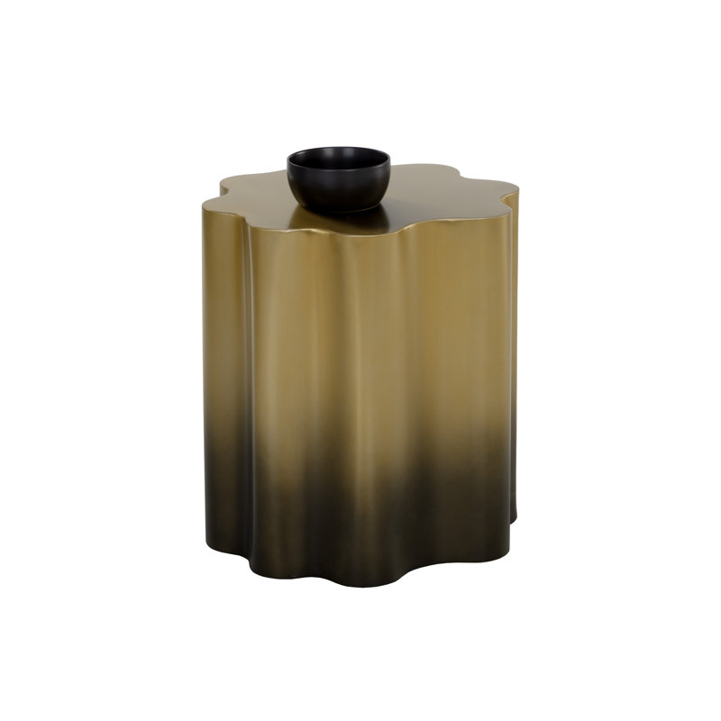 Ikon Dahlia End Table, Gold