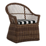 Soho Woven N-Dura Resin Wicker Outdoor Arm Chair
