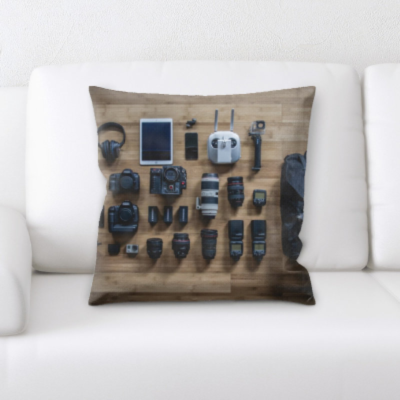 Go Pro Microsuede Reversible Throw Pillow