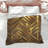 Gold Chevron Pattern Comforter-128547945