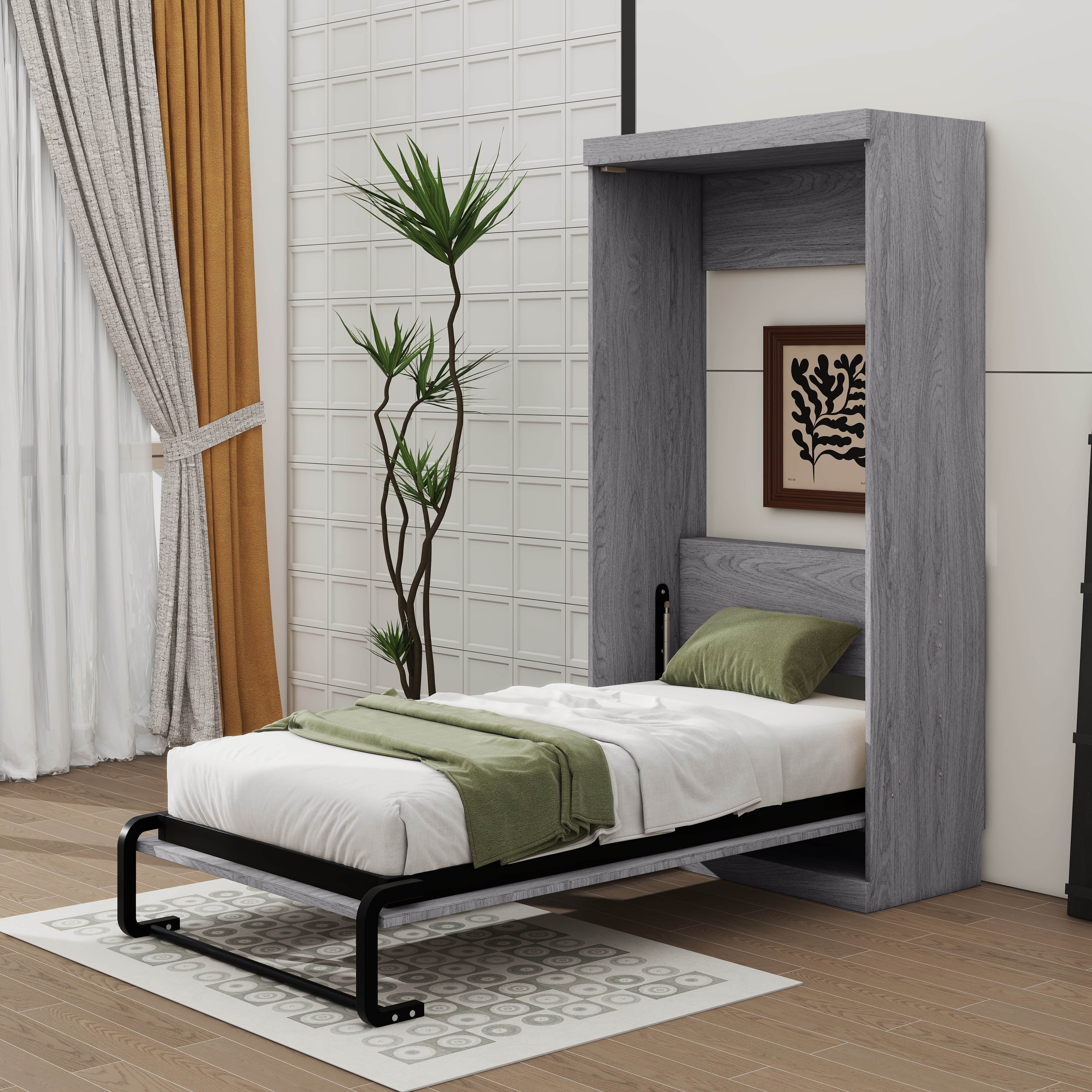 Red Barrel Studio A Twin-Sized Wall-Mounted Murphy Bed - Wayfair Canada