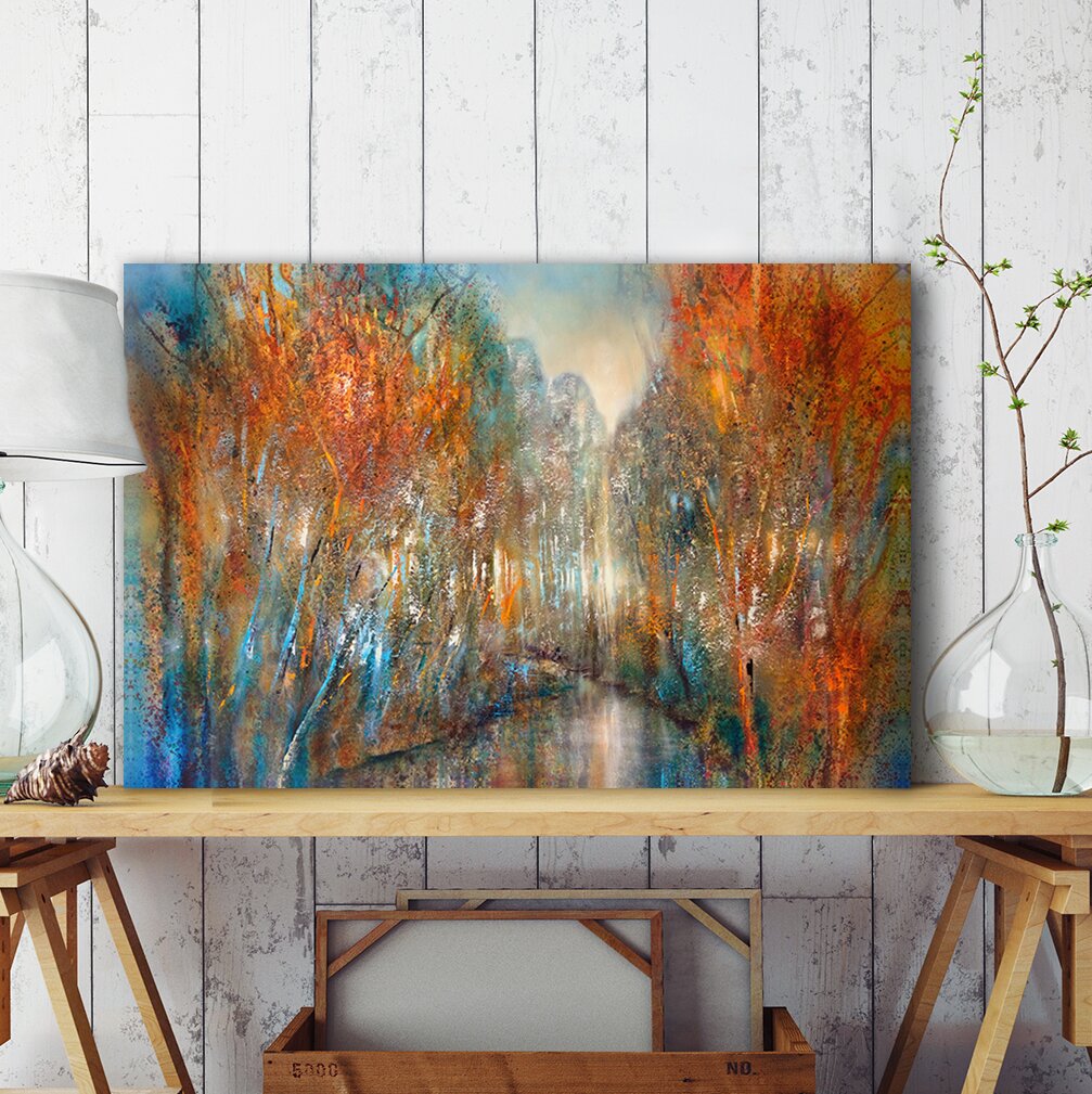 Leinwandbild Forest River von Annette Schmucker