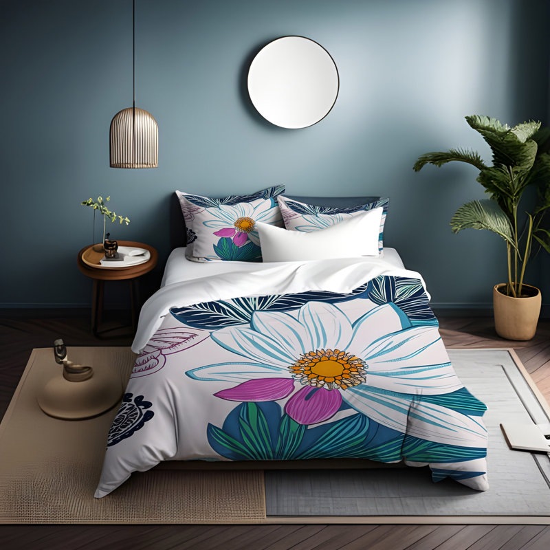 Ensemble de housse de couette, Housse de couette pour très grand lit et 2 très