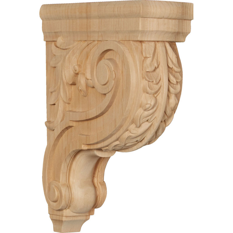 Corbeau Hudson Acanthus, Aulne, H 12 po x l 3,5 po x P 9 po