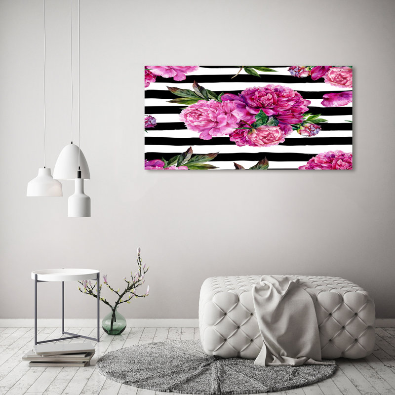 Pink Peonies - Wrapped Canvas Print
