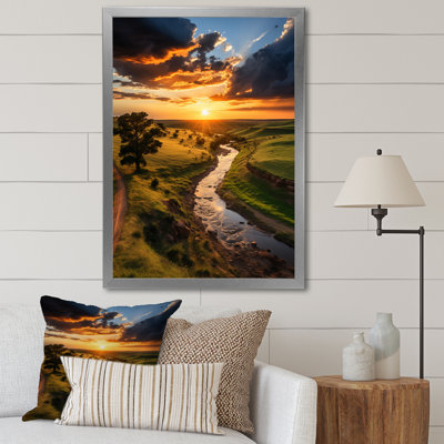 «Oklahoma River Landscape II», reproduction sur toile