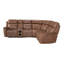 Canapé modulaire inclinable Romi Brown-1213064103