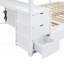 Lit superposé double (94,9 po x 54,1 po x 65,4 po) avec lit gigogne simple, rangement et amp; Bureau - aucun sommier nécessaire, solide et amp; Durable-1622925187