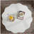 Scalloped White Coffee Table: Unique Wave-Edge Shape, Elegant Focal Piece for Stylish Spaces.-957171242