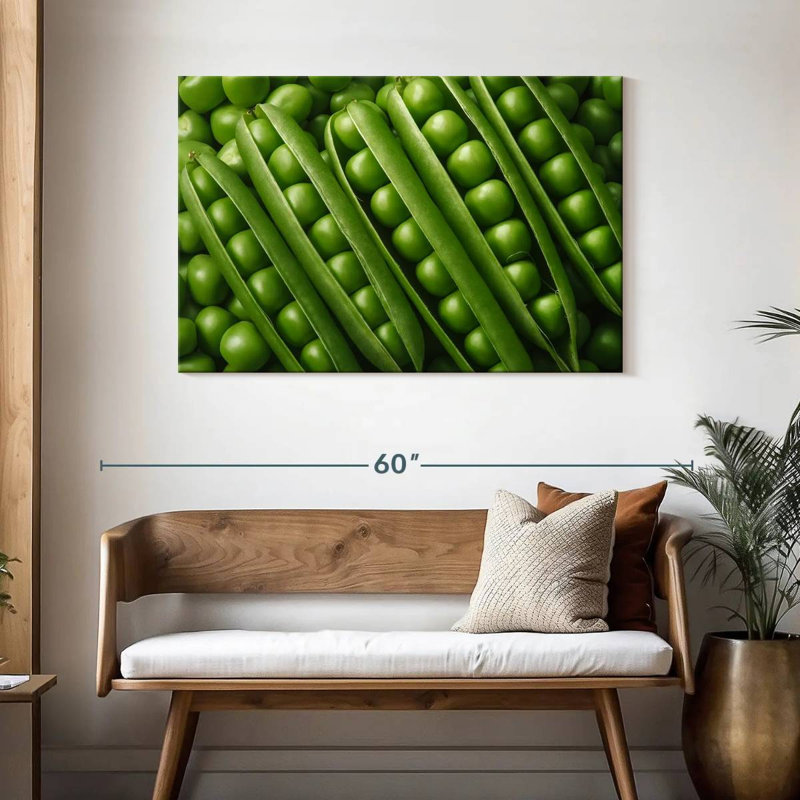 Yarlin Peas, 30" H x 45" W