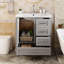 Meuble-lavabo 30 po avec lavabo en céramique et porte à fermeture en douceur-150480084