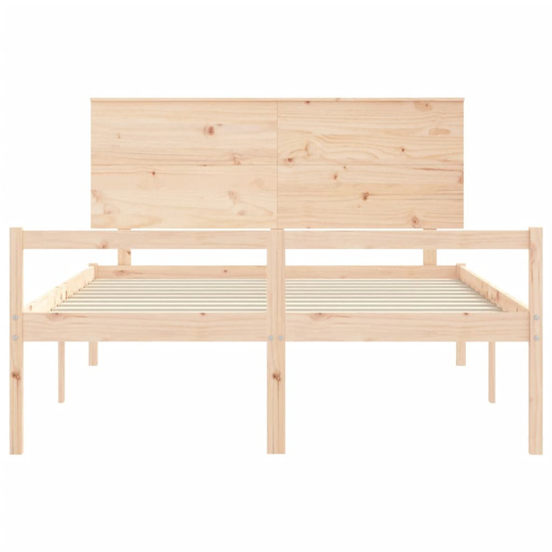 Bed Frame with Headboard, European Kingsize (160 x 200cm)