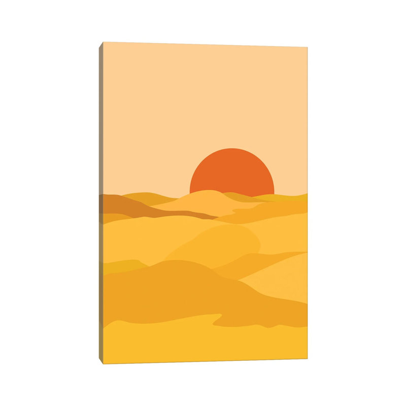 Desert Landscape - Print on Canvas, Wrapped Canvas, 66.04 cm H x 45.72 cm W x 1.91 cm D