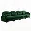 Canapé modulaire en chenille 4 places avec 2 coussins-116784243