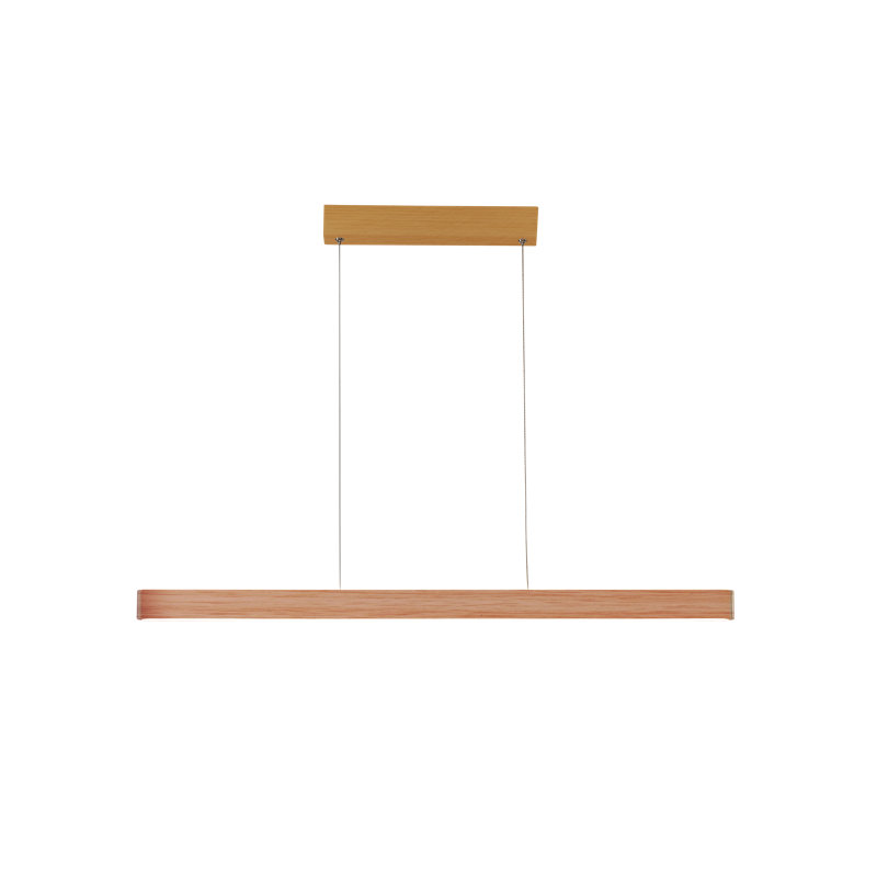 1 - Light LED Waggon Wheel Pendant, Brown