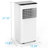 Quiet 3-in-1 8000 BTU Portable Air Conditioner with LCD Remote, Dehumidifier & Fan for 350 Sq. Ft, 24H Timer, Auto Defrost, Energy Efficient
