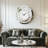 Round Mirrored Wall Clock Crushed Diamond Inlay Mirror Wall Clock Decorative-1712495095-1720346530