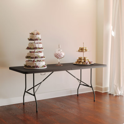 Table rectangulaire pliable en plastique avec poignée de transport Noah