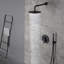 Système de douche complet à pression équilibrée avec pomme de douche à effet de pluie de 10 pouces, soupape à main, valve brute-60135001