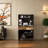 French style peony design multi-function sideboard