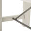 Banc de salle à manger en bois massif avec supports en métal, ornement blanc délavé, capacité maximale de 400 lb et banc combiné, décoration, sièges 3, limite de poids-479853273