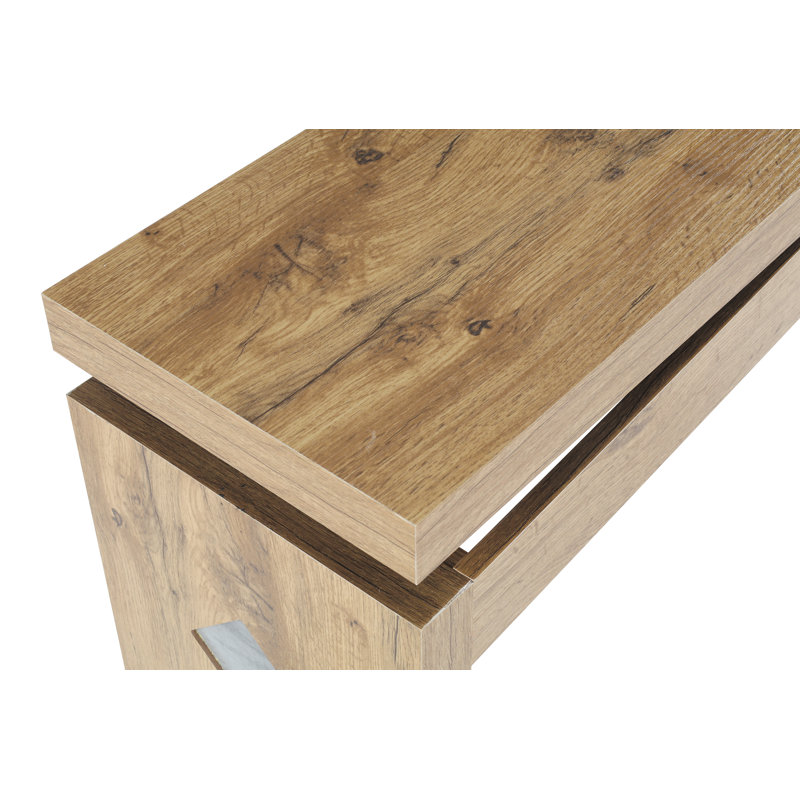 Console Table 62.2"x11.81"x30.71" MDF Walnut Brown