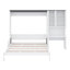Lit escamotable multifonctionnel avec canapé intégré, bureau de travail et armoire de rangement