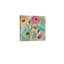 Impression sur toile 24 "x 24" bleu et rose