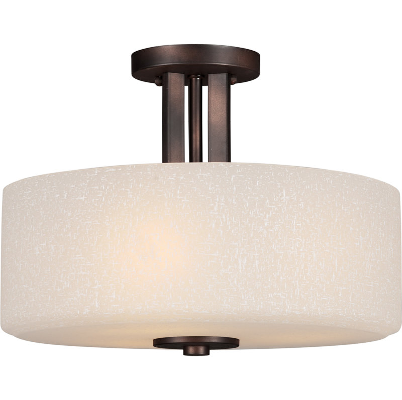 Glass Semi Flush Mount