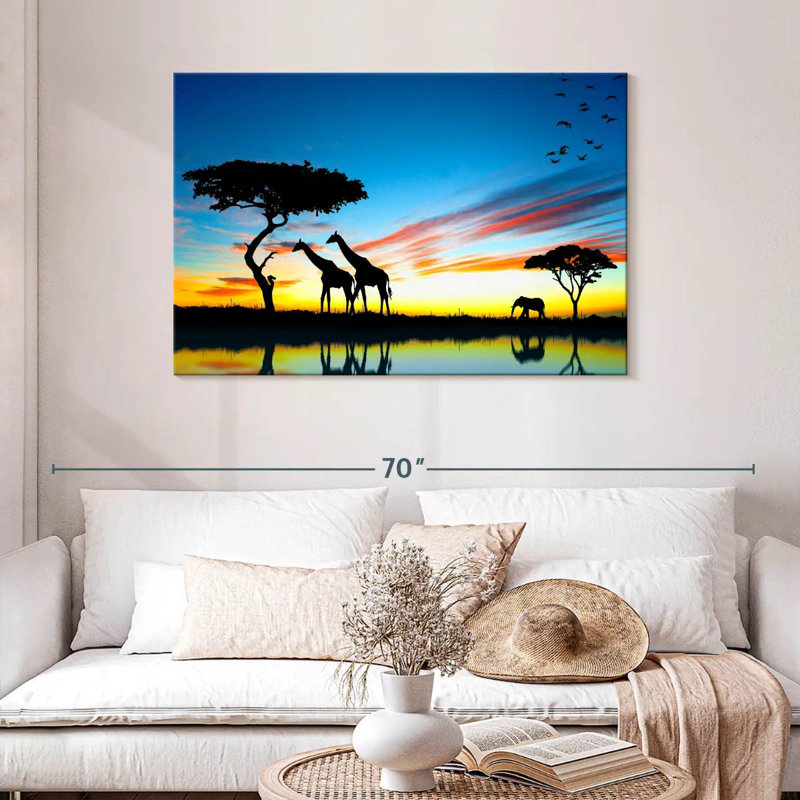 Safari africain Brampt, H 30 po x l 45 po