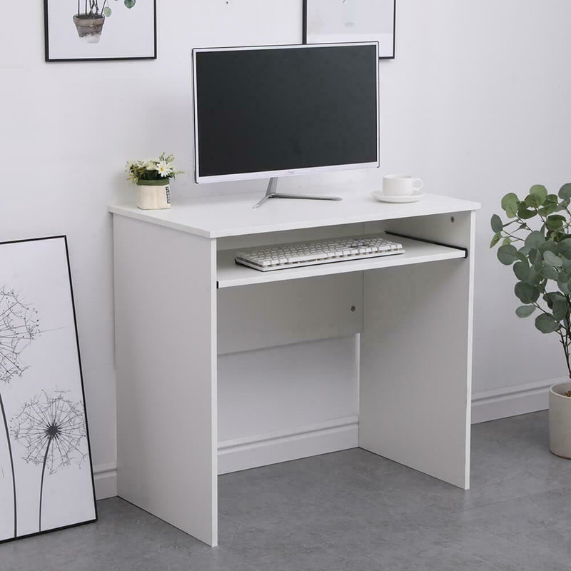 Lenona Computer Desk, White