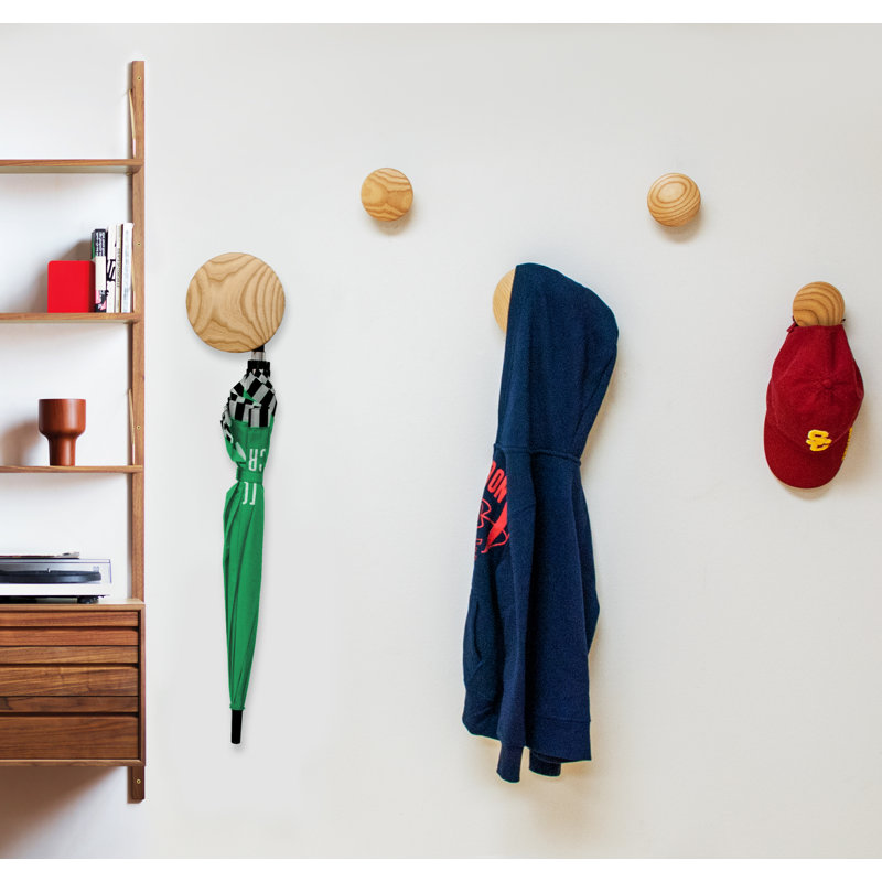 Albis Solid Wood Wall Wall Hook, Natural