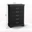 Commode à finition cerisier foncé 1pc avec tiroirs en queue d'aronde-823045941