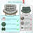 Hanging Egg Papasan Chair Cushion Replacement, Waterproof Durable Outdoor Hammock Swing Chair Cushion Pads, Oversized U-Shaped Thick Pad for Indoor Wicker Egg Lounge Chairs-1797601606